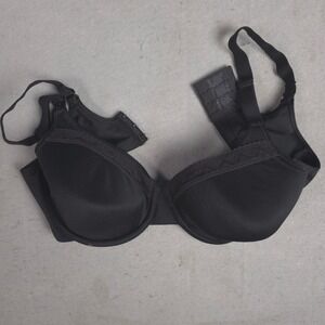 Playtex 1959 Secrets‎ Feel Good Support Black Bra 38 D/DD Lace Trim
